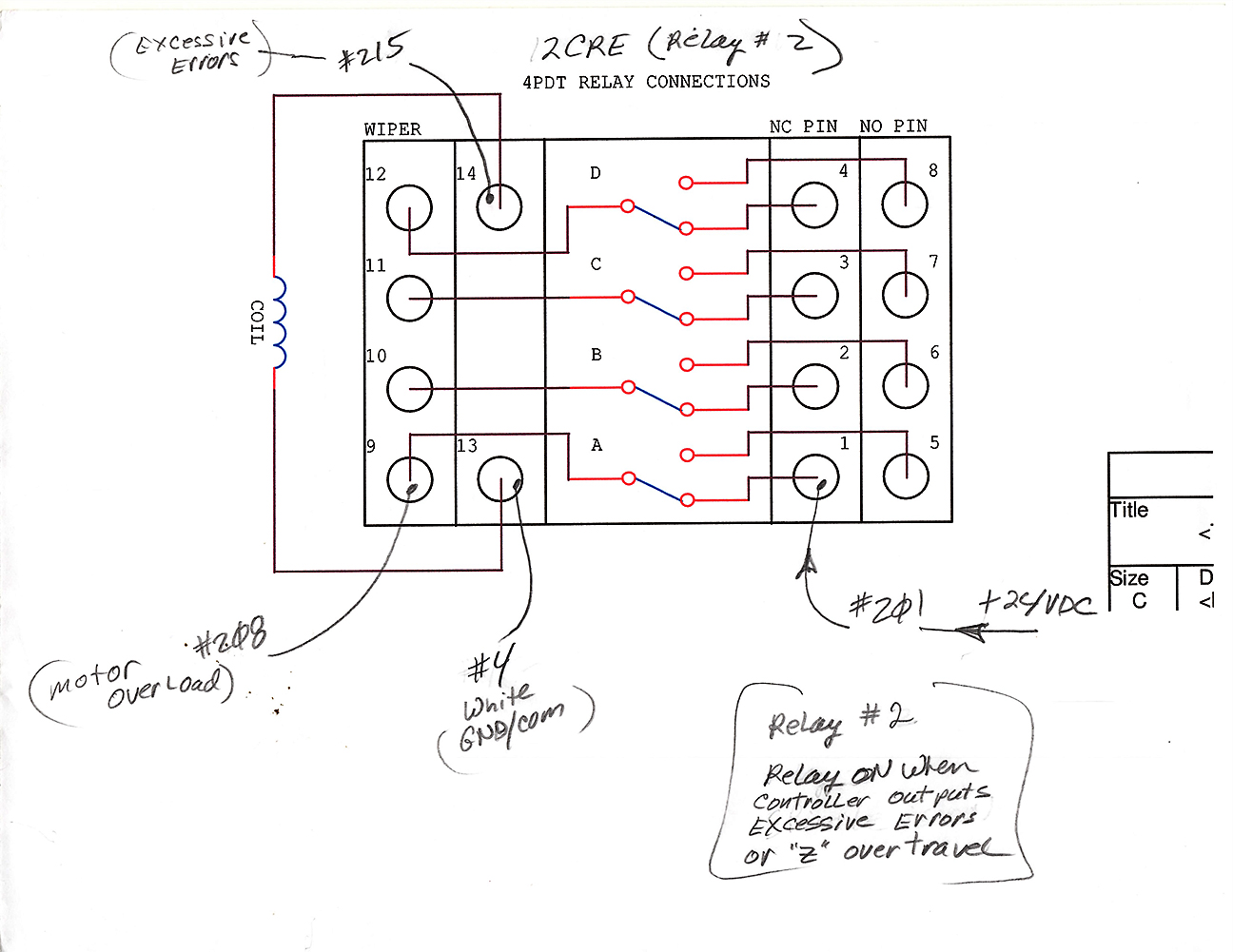 2CRE Relay Wiring