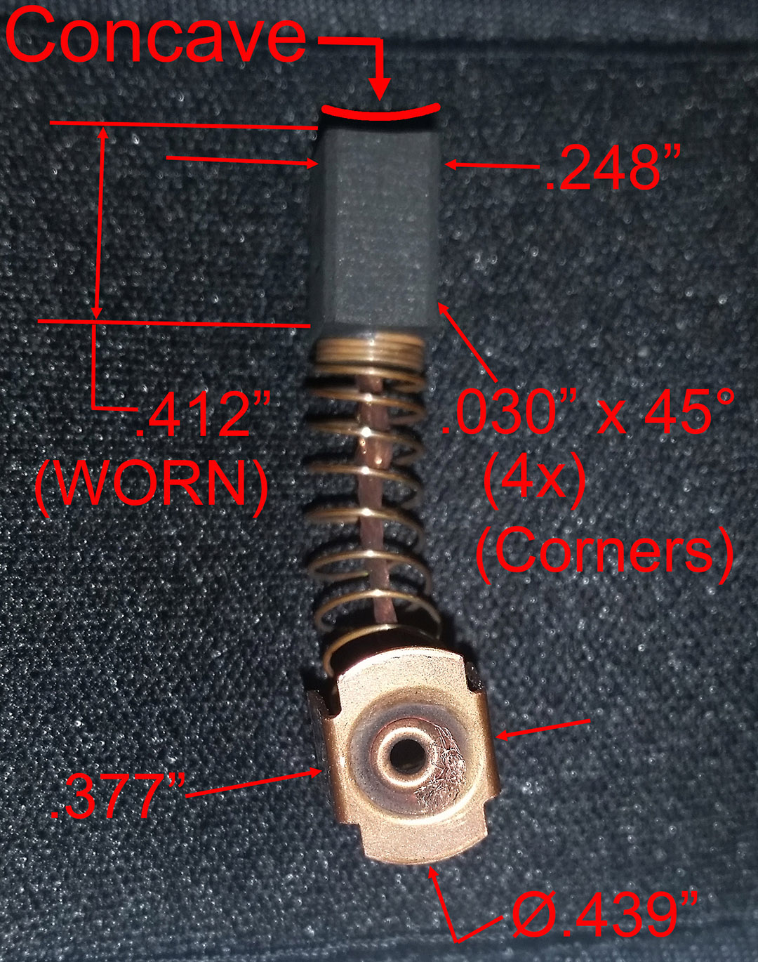 Baldor DC Servo Motor Brush Click on Image for High Res Image