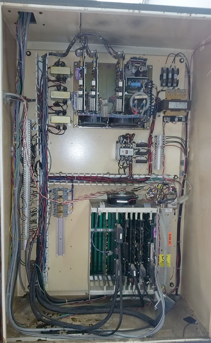 Right Side Inside Electronic Cabinet