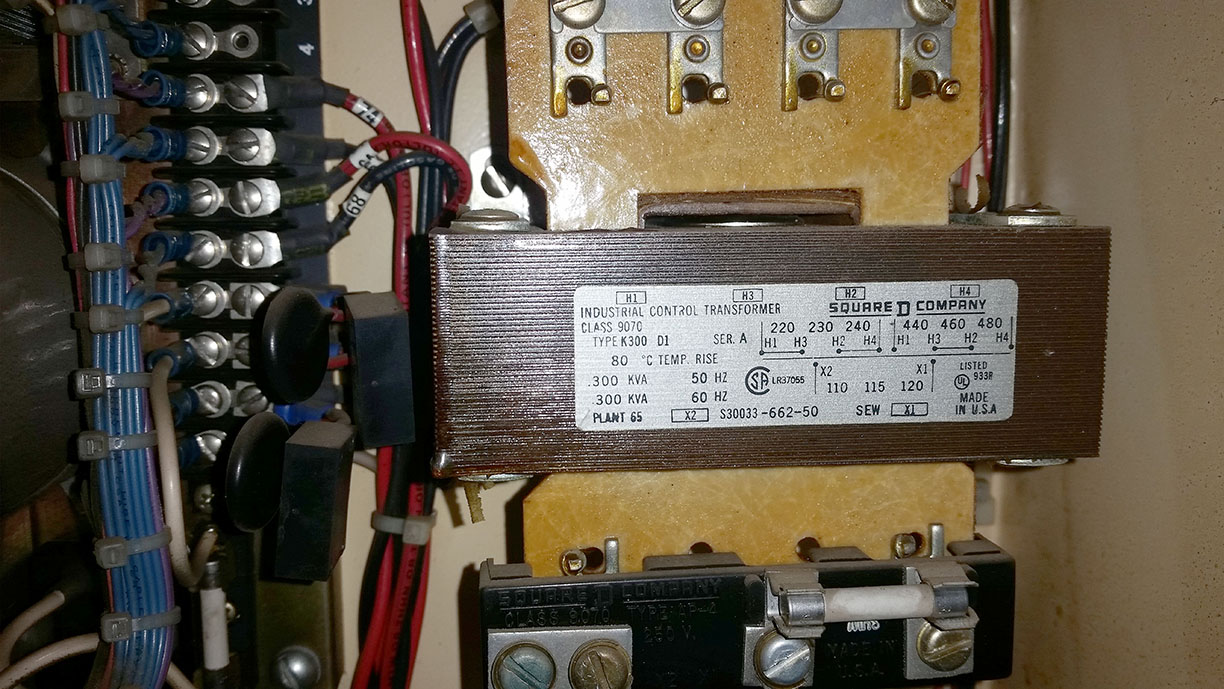 Right Side Inside Electronic Cabinet (3ph transformer)