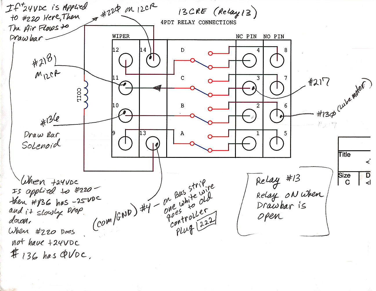 13CRE Relay Wires