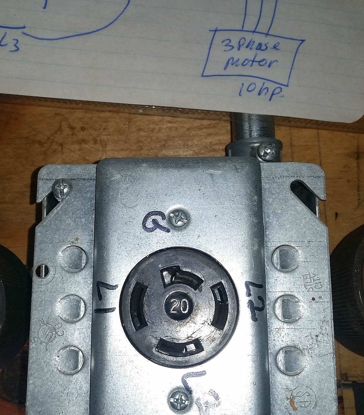 20 amp Female Plug Outlet