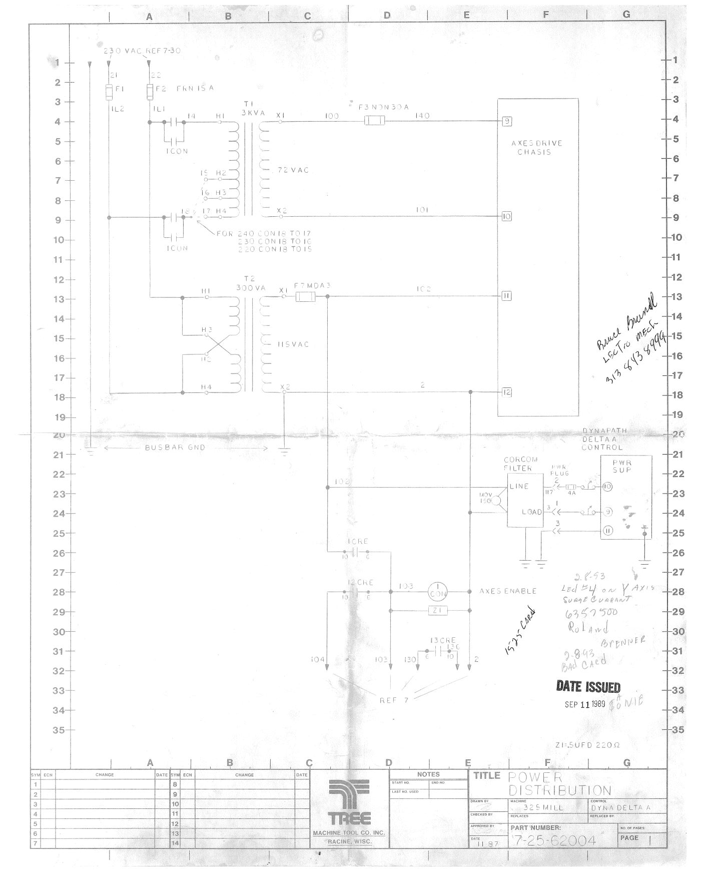 Click for I mage for PDF file. Tree 325 - Schematic - Page1