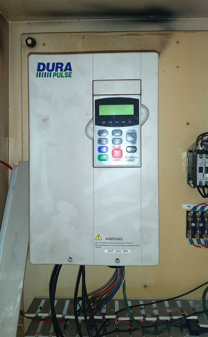 Back Inside Electronic Cabinet (spindle VDF)