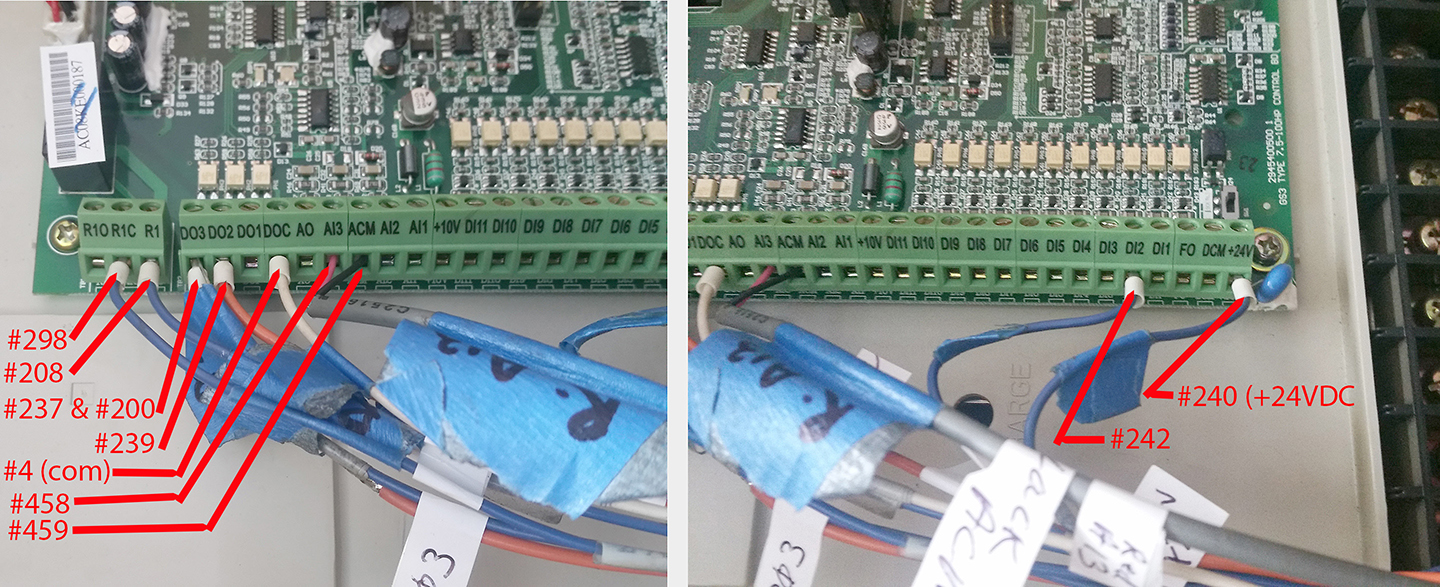 Actually VFD Existing Wiring